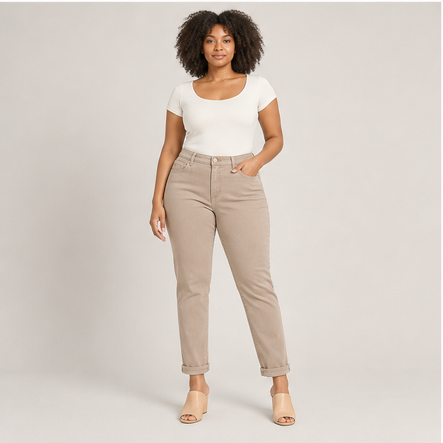 Women's Classic Tapered Amanda Jeans - model view