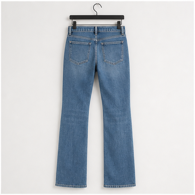 Retro Relaxed Fit Boot Cut Jean - back view