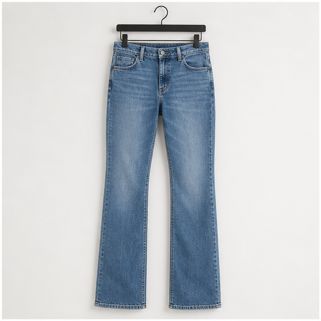 Retro Relaxed Fit Boot Cut Jean - front view
